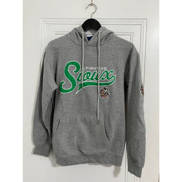 Retro North Dakota Fighting Sioux Hoodie Women's Small - Picture 1 of 5